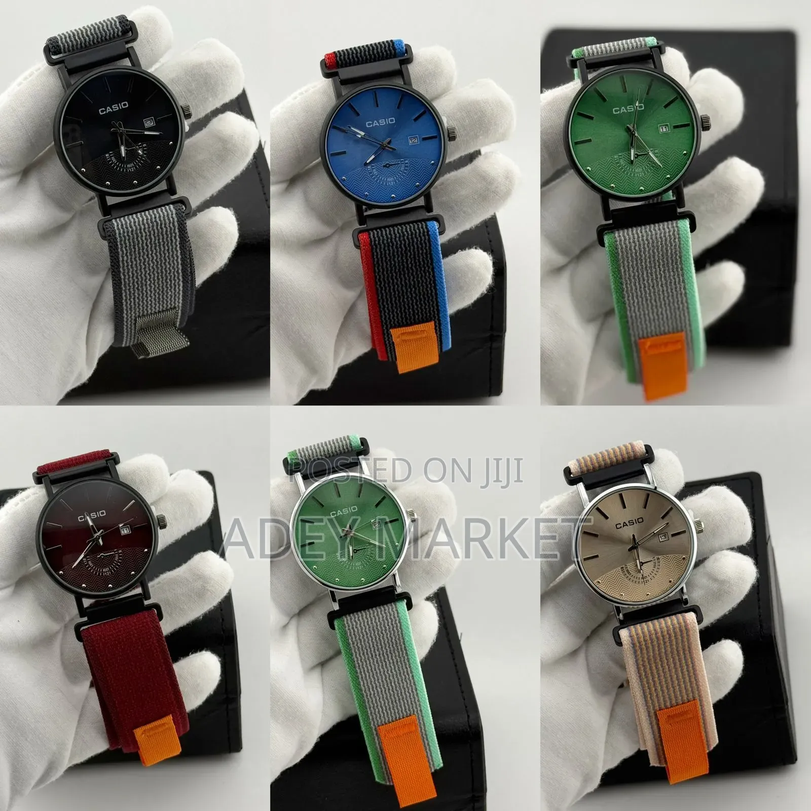 .Cloth Band Casio Watch.
