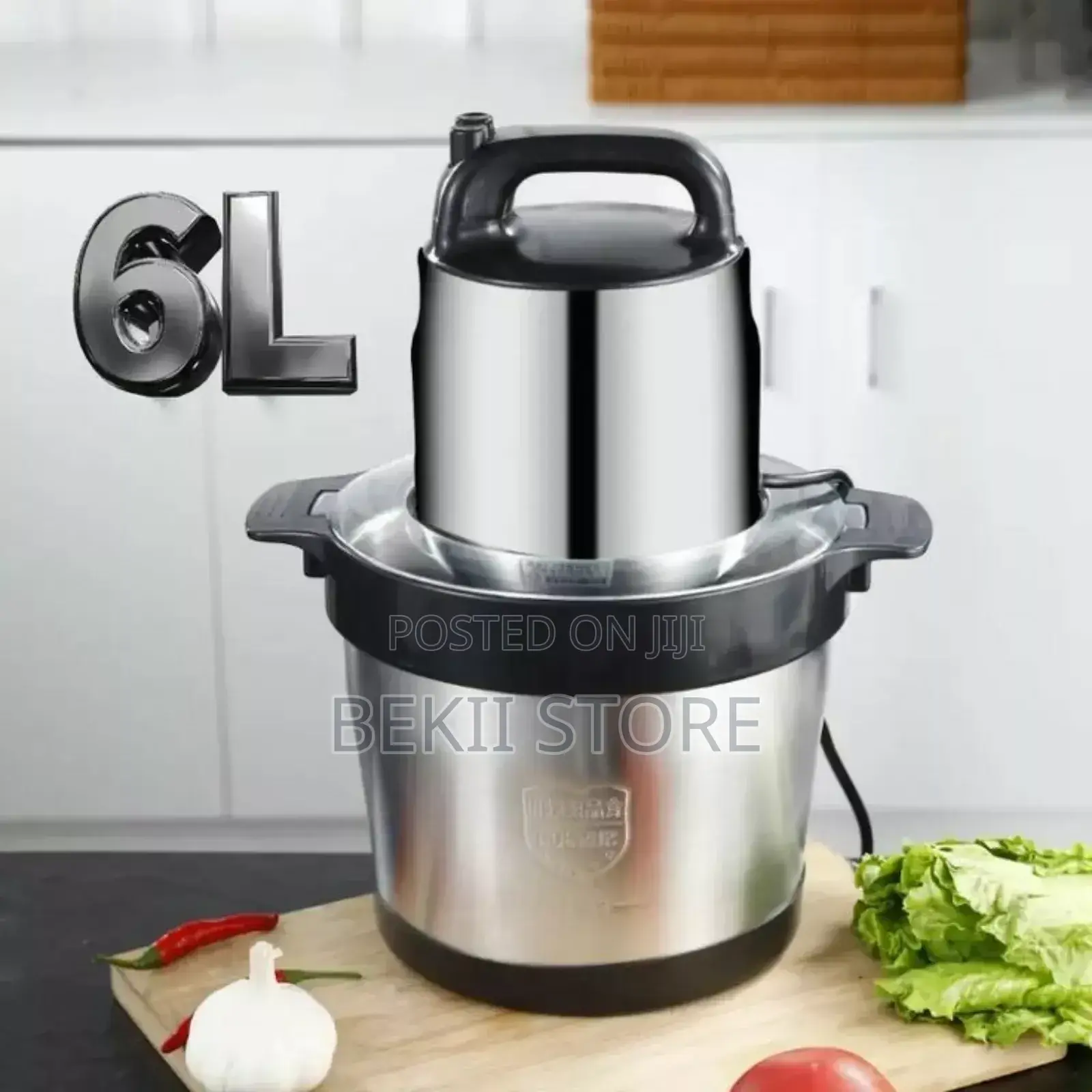 የስጋ መፍጫ 6l Electric Kitchen Food Processor Stainless Steel