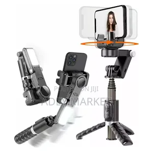 .Q18 Rotating Desktop Tripod With Gimbal Stabilizer.