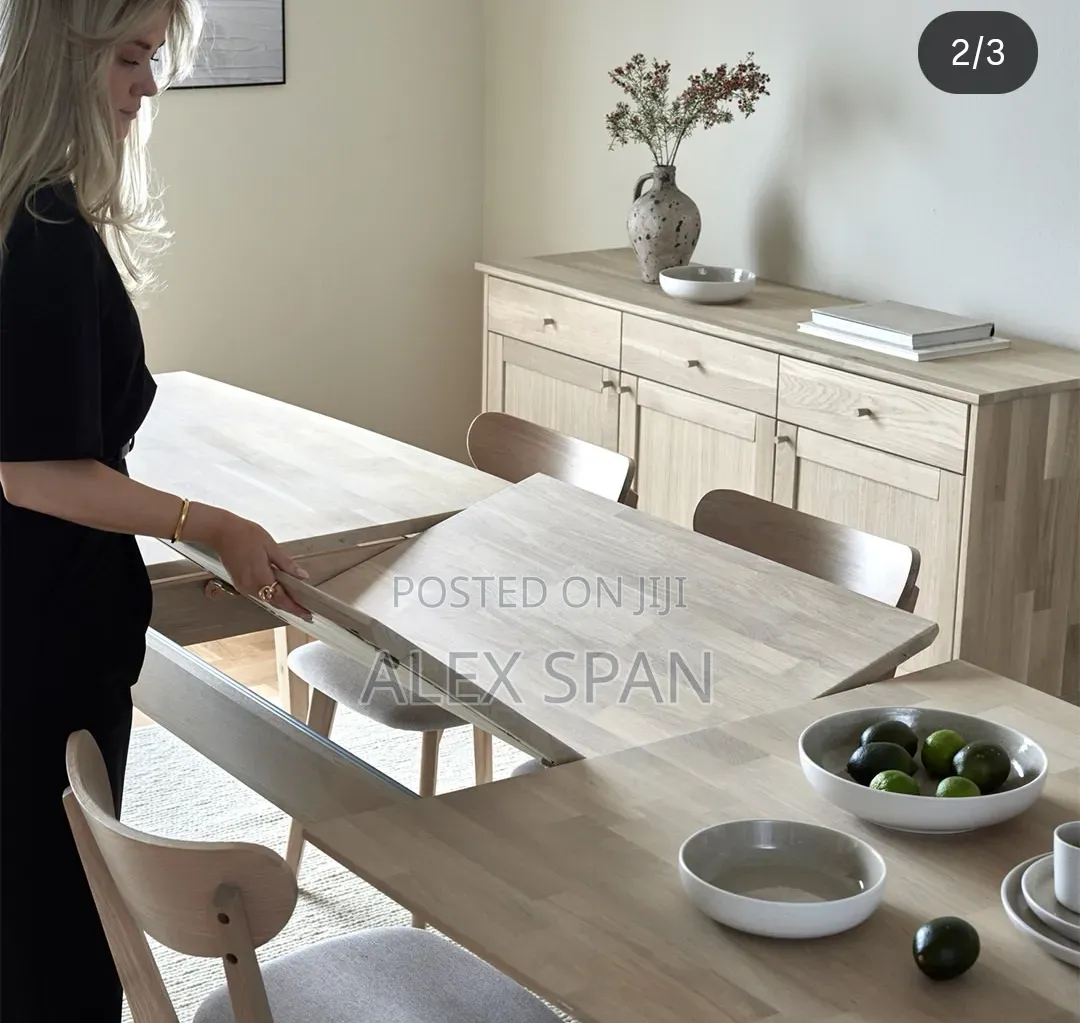 Swedish Design Expandible Dinning Table and 6 Chairs