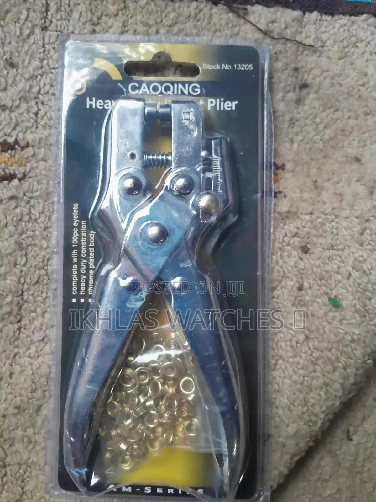 Paper Bag መብሻ መጨፍለቂያ እና ካምሱር Heavy Duty Eyelet Plier