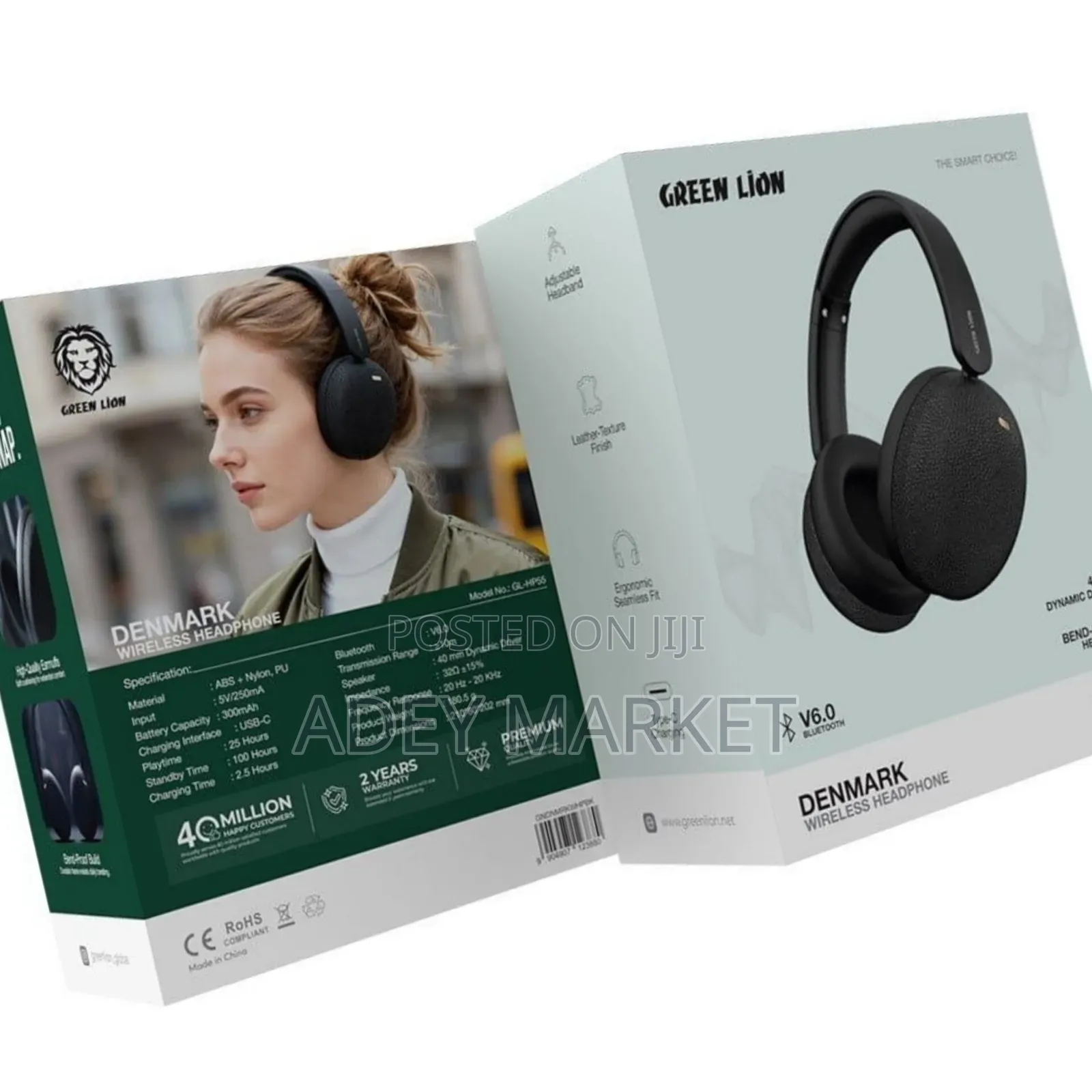 Green Lion Denmark Wireless Headphone