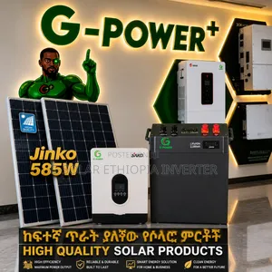 3kva/3kw Hybrid Inverter + 2.56kwh Lithium Battery + 2pcs* 585w Solar