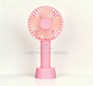 Battery-Powered Handheld Fan Designed for Personal Cooling On