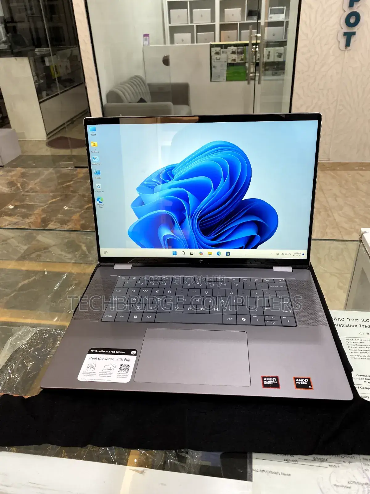 New Laptop HP OmniBook X Flip 16" 8GB AMD Ryzen 5 SSD 512GB