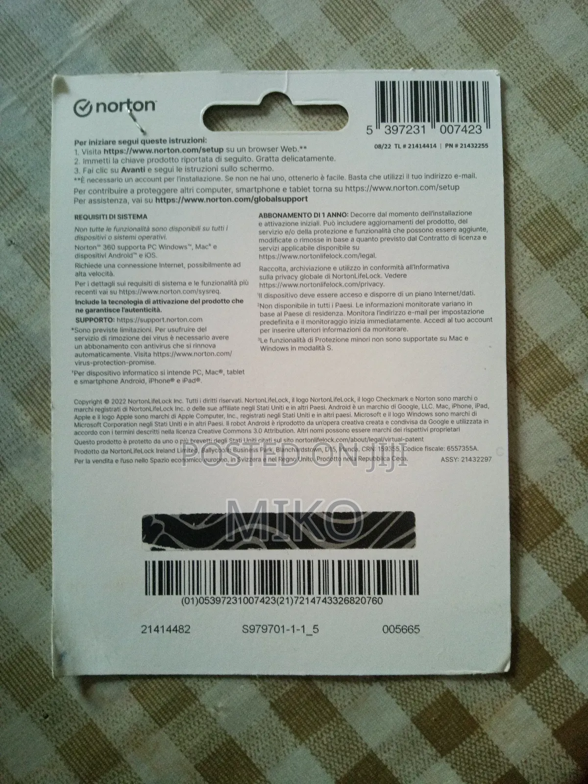 Norton 360 Deluxe Antivirus - 1 Year / 3 Devices (Original Box)
