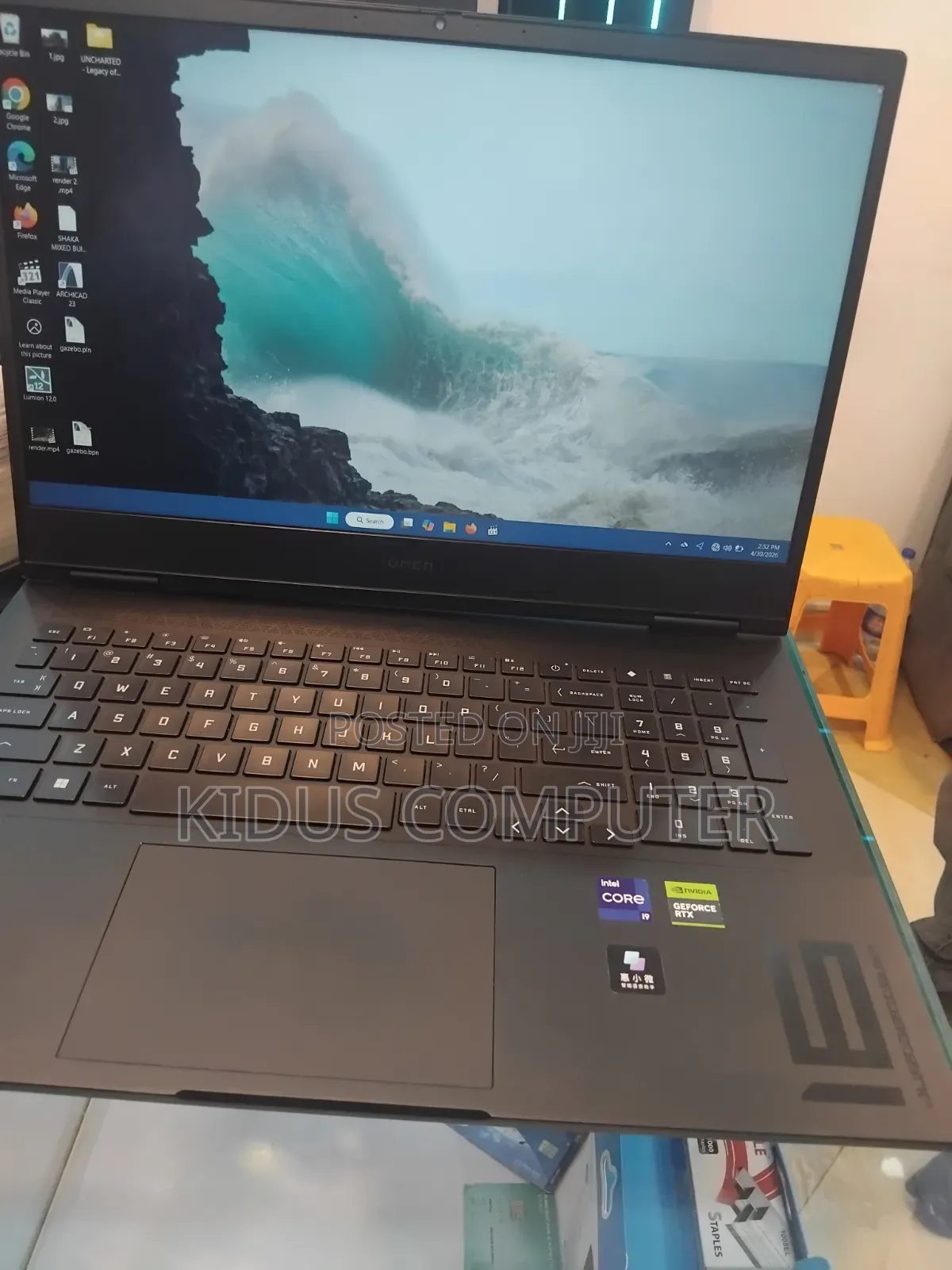 New Laptop HP Omen 16 16GB Intel Core i9 SSD 1T