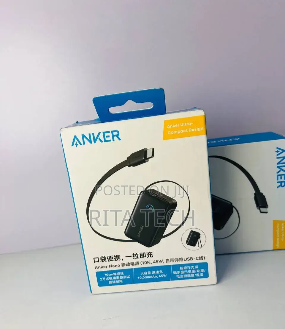 Anker Compact 45w Mini Power Bank 10000 Mah