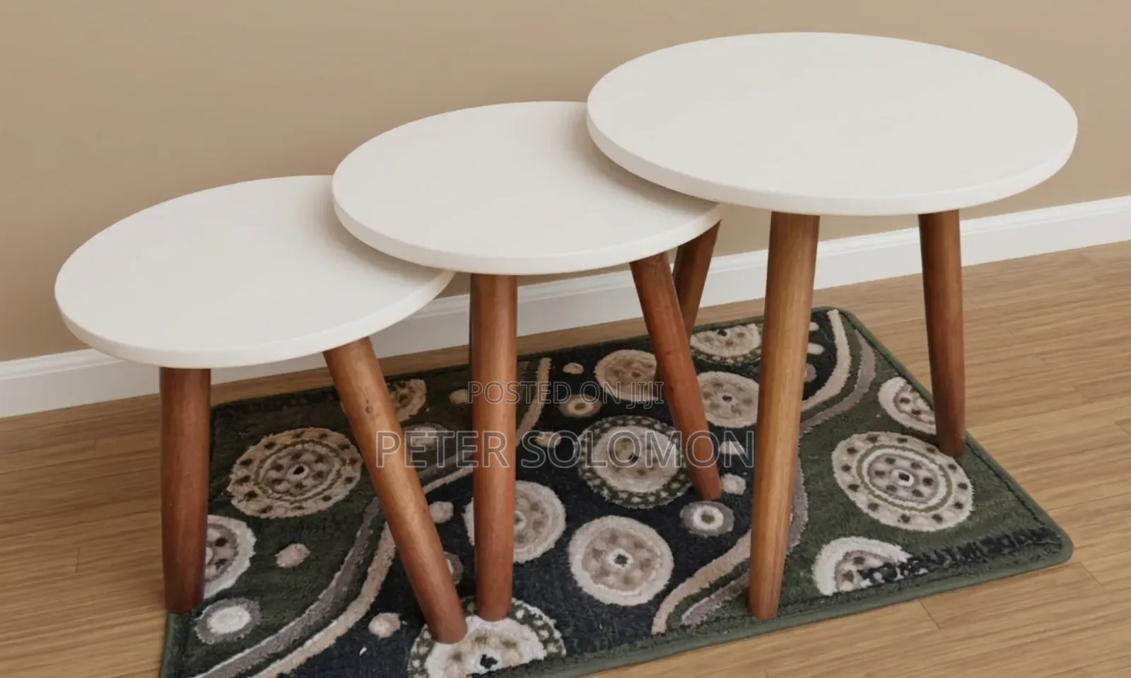 White Color Coffee Tables 3sets