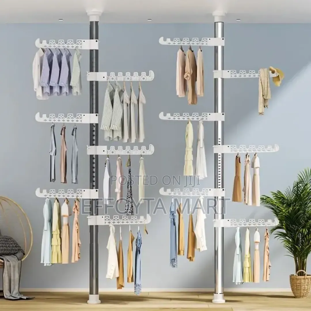 Telescopic Clothes Rack (ዘመናዊ የልብስ መስቀያ)