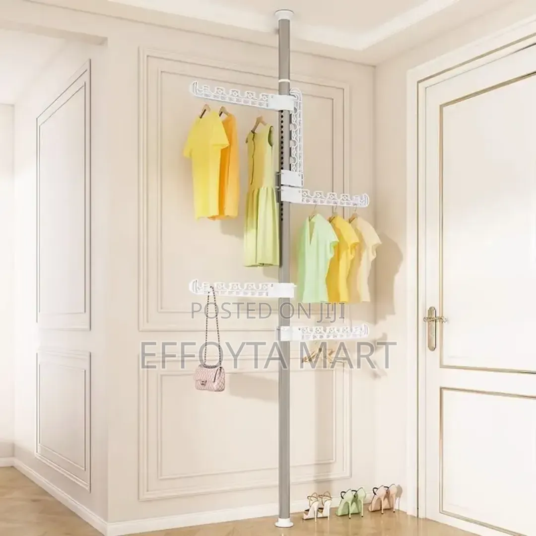 Telescopic Clothes Rack (ዘመናዊ የልብስ መስቀያ)