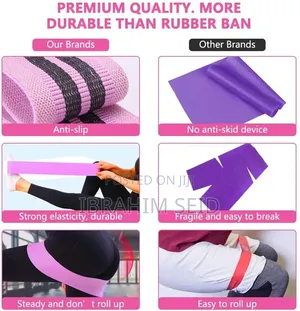 3 in 1 Power Booty Resistance Hip Loop Exercise Bands