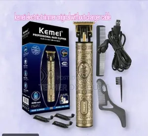 Kemei Electric Trimmer Packed የጸጉር ቅርጽ ማውጫ ማሰተካክያ ማሽን Without Charger