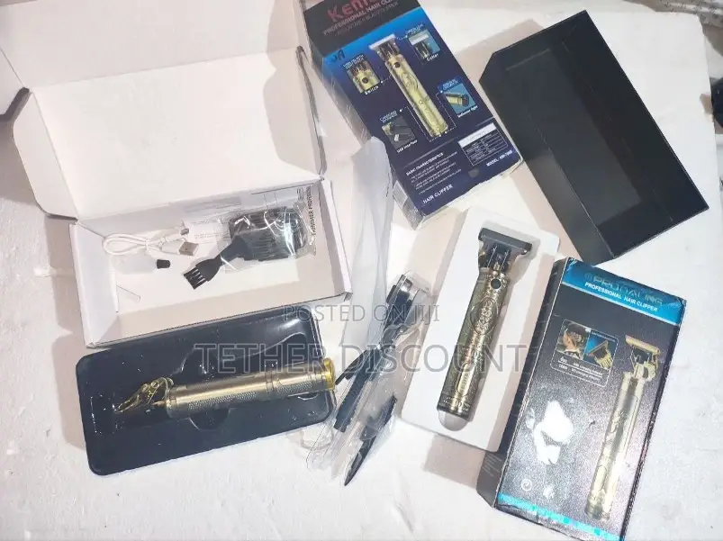 Kemei Electric Trimmer Packed የጸጉር ቅርጽ ማውጫ ማሰተካክያ ማሽን Without Charger