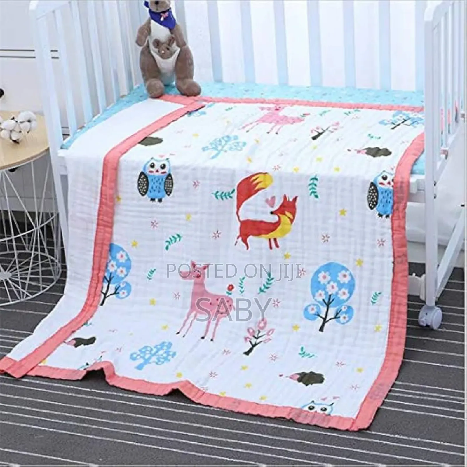 4-Layer Cotton Muslin Baby Blanket