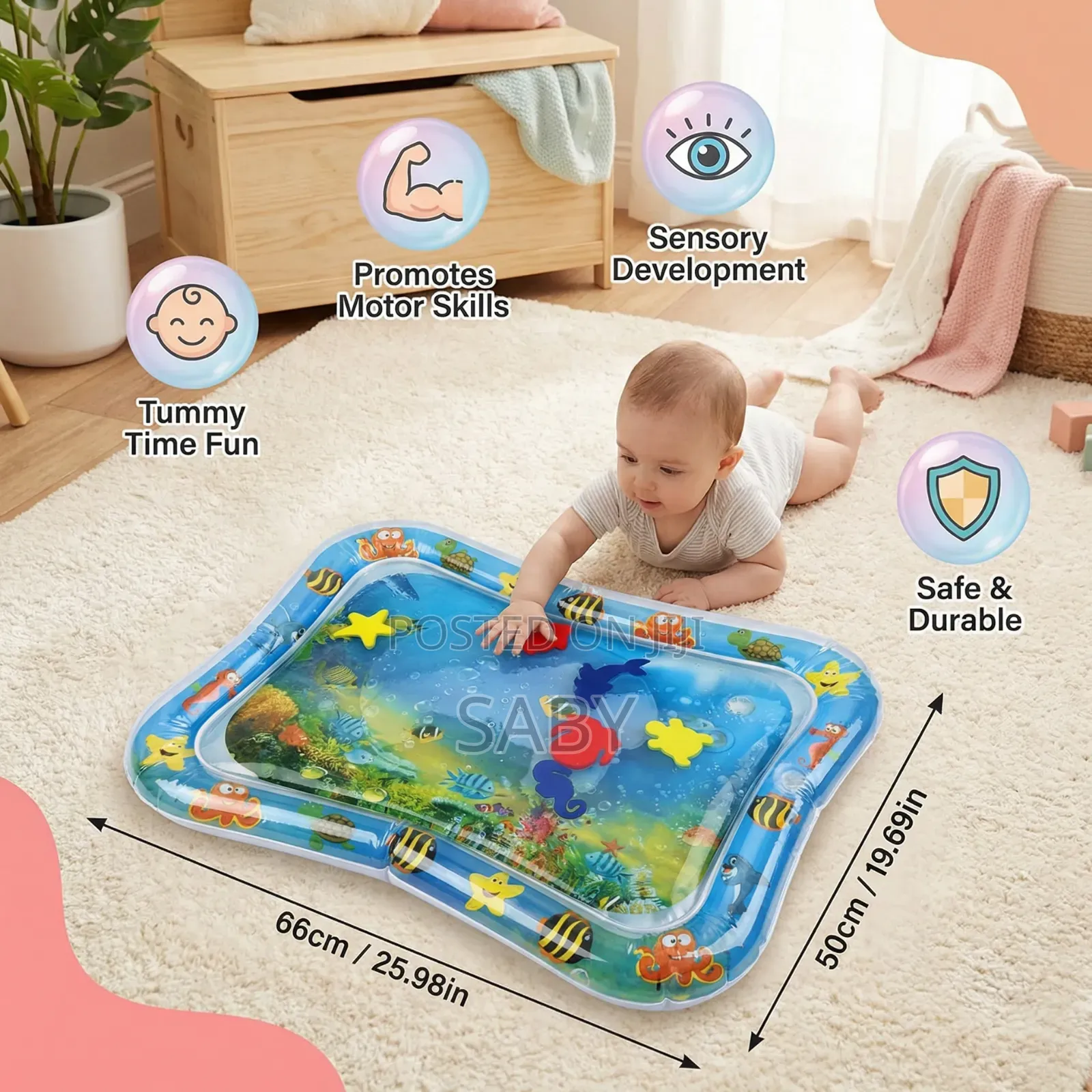 Inflatable Baby Water Play Mat