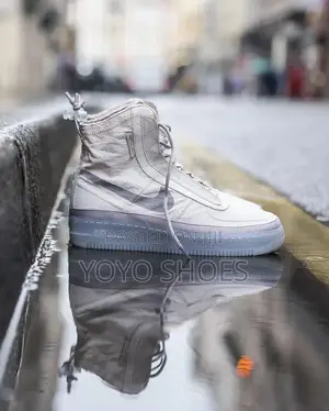 Nike Air Force 1 Shell High Top Light Gray/Desert Sand Unisex Shoes