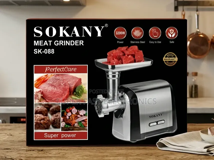 Sokany Electric Meat Grinder - 3200w Heavy Duty Mincer