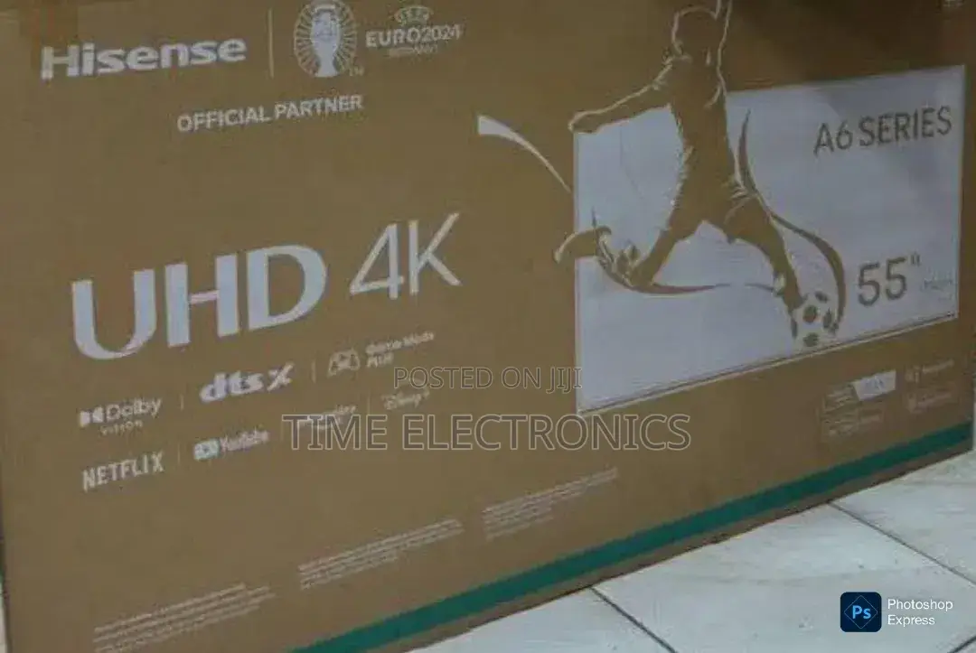Hisence 55'' A6 Series Uhd New 2024 Smart Tv 5 Year Warranty