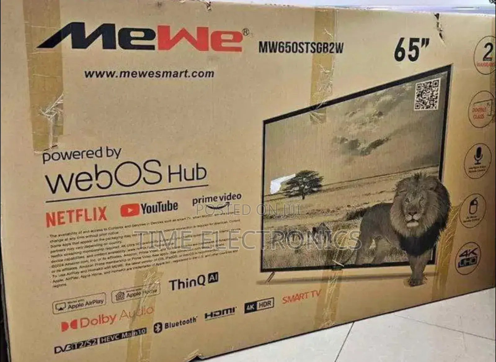 Mewe 65'' Webos Smart Tv New 2026 5 Year Warranty_free Delivery