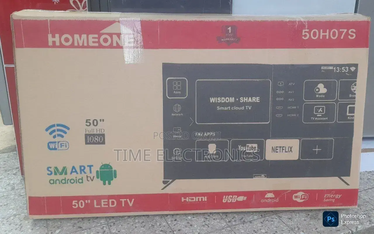 Home One 50'' New 2025 Smart Tv 10 Year Warranty_free Delivery