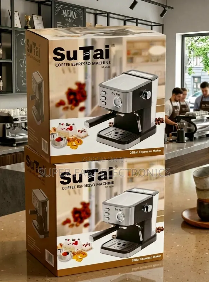 Sutai Professional Espresso Coffee Machine 20-Bar High-Pressure Pump