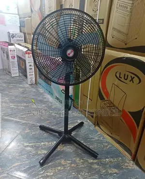 Lg 18-Inch Standing Fan, Typically for Cooling Homes or Offices.