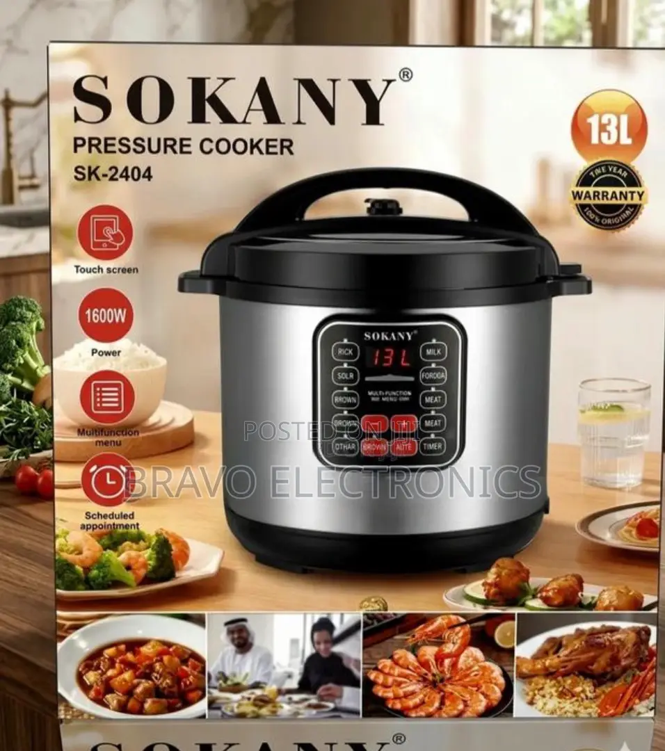 Sokany 13l Pressure Cooker Multi Function 1600w