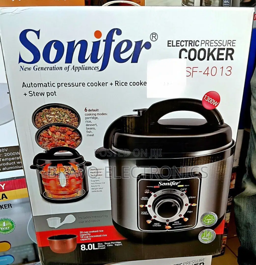 Sonifer Pressure Cooker 8l Multi Function 1300w