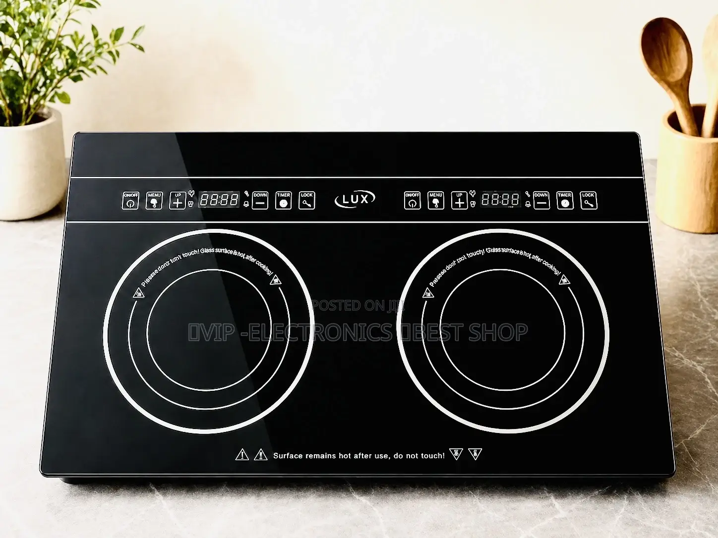 Lux Ceramic Stove Double Burner Induction Cooktop Omodern Solution