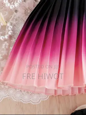 Baby Girl Elegant Minimalist Ombre Dress for Summer