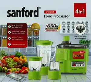 Sanford Food Processor 4 in 1 Power Precision for Your Kitchen 1.8l