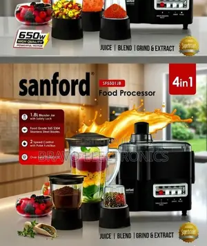 Sanford 4-in-1 Food Processor | Powerful Multi-Function Kitchen Machin