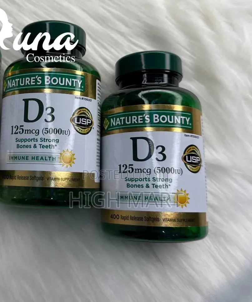 Natures Bounty D3 125mcg (5000iu)