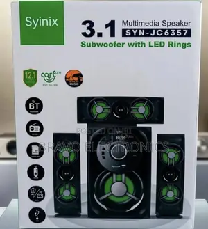 Syinix 3.1 Multimedia Speaker System With Led Rings