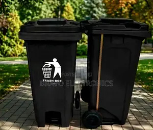 Garbage 240l Heavy Duty Black Wheelie Bin Professional Garbage Bin