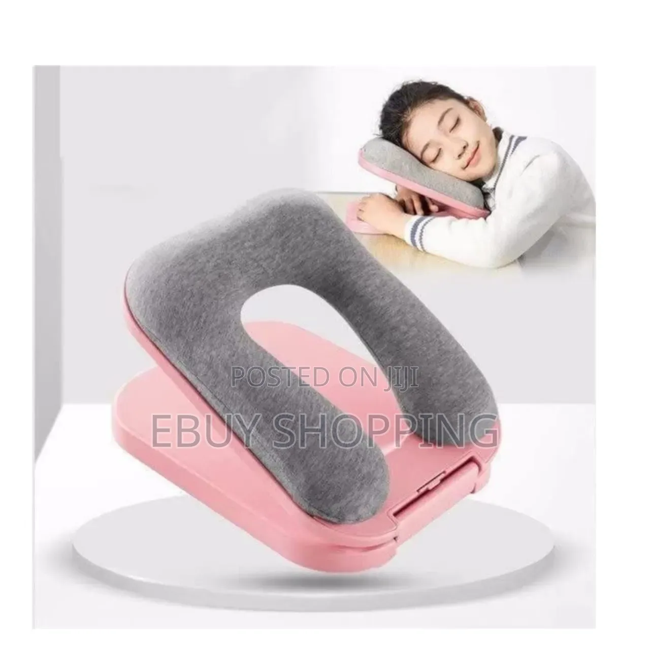 Super Soft U-Shape Foldable Nap Pillow – Carry-on Friendly for Travel