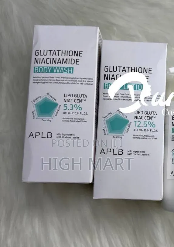 Aplb Glutathione Niacinamide Body Wash and Lotion