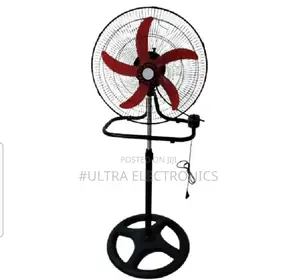 Fan ሙቀት ማቀዝቀዣ Features a Sturdy Stand With Adjustable Height and a S