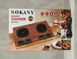Sokany Ceramic Stove Radiant-Cooker 4000w Double Burner With Wood