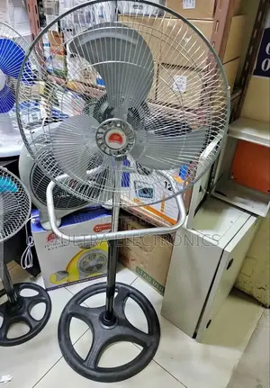 Fan Crown Brand Industrial Standing Fan, Typically Featuring