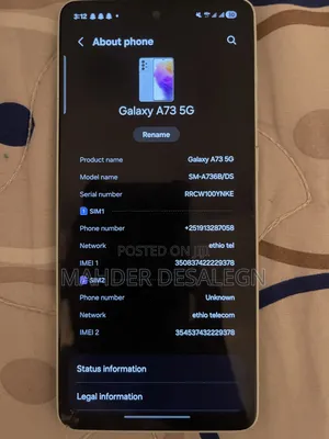 Samsung Galaxy A73 5G 256 GB White