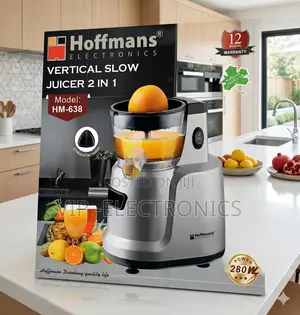Hoffmans Vertical Slow Juicer 2-in-1 (Model Hm-638)