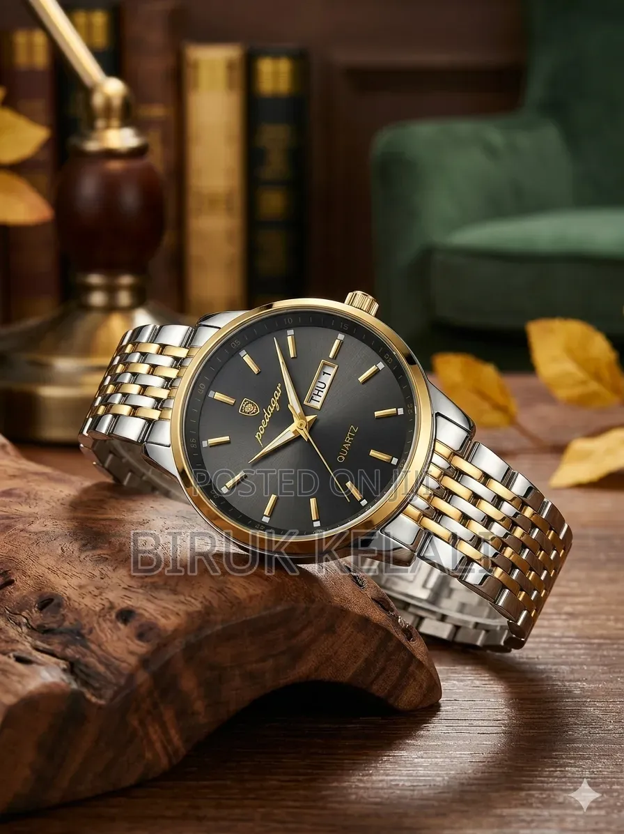 Poedagar Stainless Steel Business Date Watch