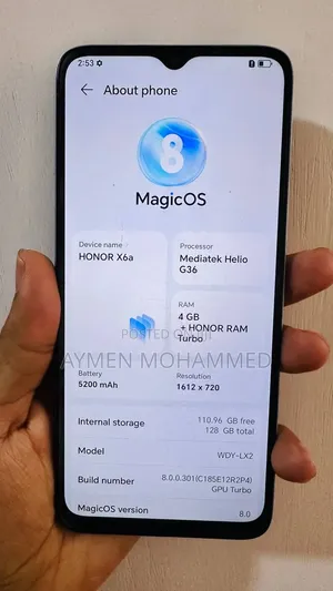 New Honor X6a 128 GB Blue