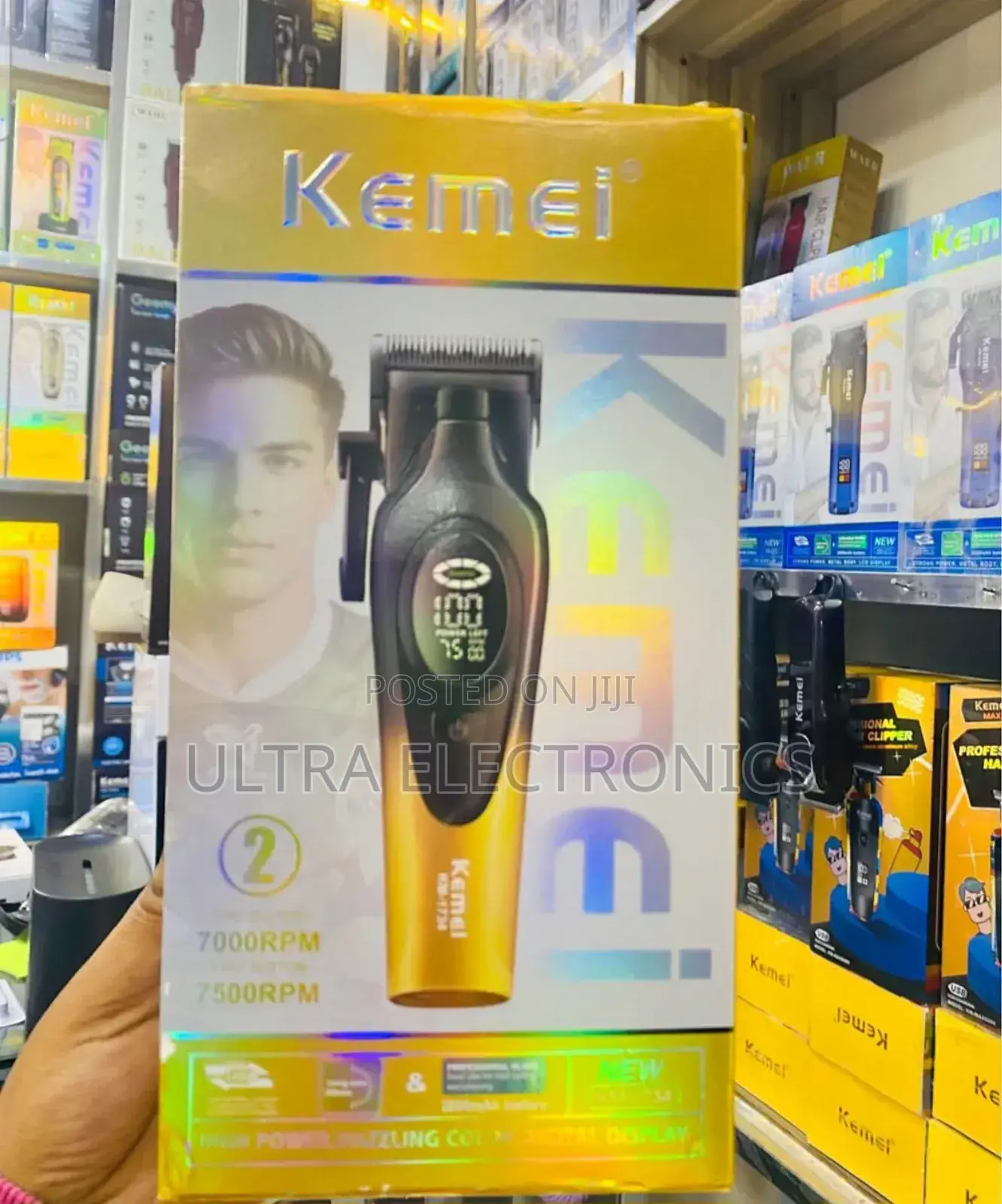 የፀጉር ማሽን Kemei Km-1734 Professional Hair Clipper. Motor Speed: Feat