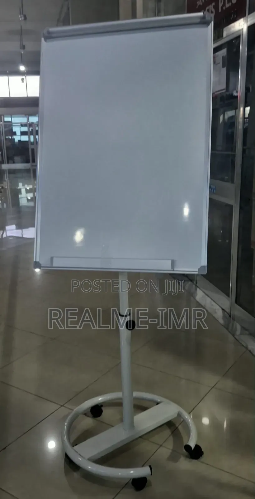 Adjustable 70x100cm Mobile Whiteboard Flipchart Stand With Wheels