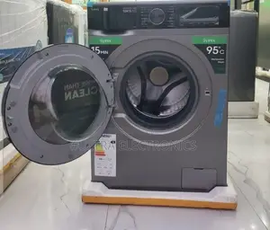 Syinix 10kg Front Load Washing Machine With Inverter Technology.