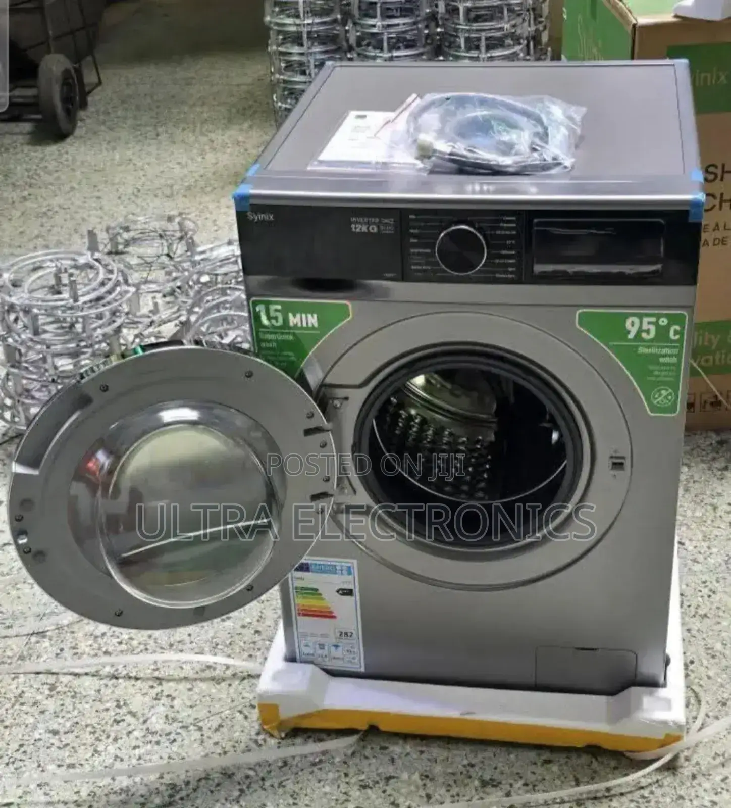 Syinix 12kg Front Load Washing Machine. Capacity: 12kg