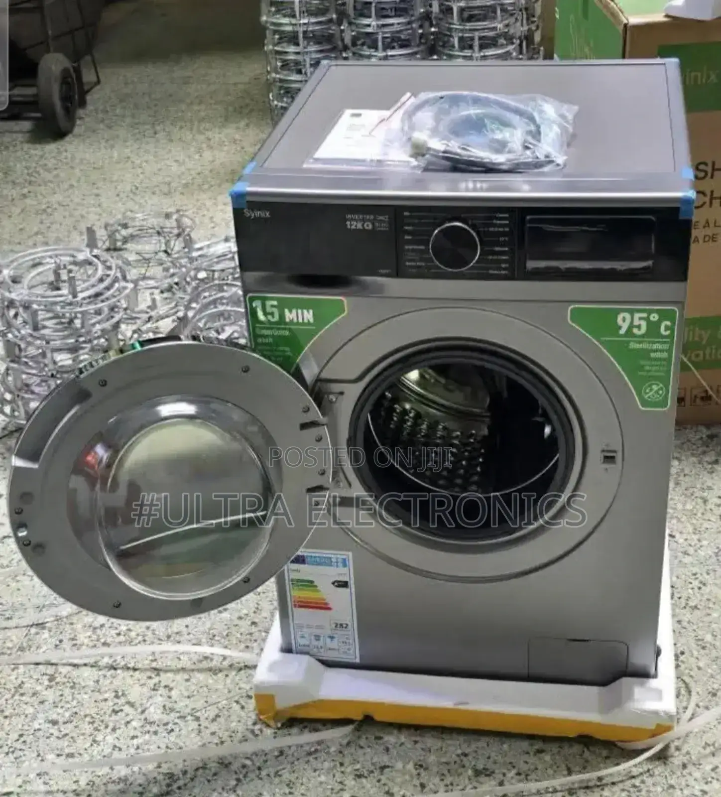 Syinix 12kg Front Load Washing Machine. Capacity: 12kg